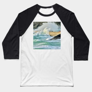 Submersion wave on the dike Baseball T-Shirt